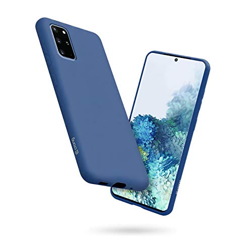 Crong Color Cover Premium Liquid Silikon Hülle für Samsung Galaxy S20+ mit Mikrofaserfutter kompatibel mit kabellosem Qi Laden/drahtlosen Ladegerät, blau Crong Color Cover Premium Liquid Silikon Hülle für Samsung Galaxy S20+ mit Mikrofaserfutter kompatibel mit kabellosem Qi Laden/drahtlosen Ladegerät, blau von Crong