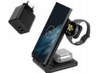 Crong - GaN PD 35W Ladegerät plus PowerSpot Pivot Stand 3-in-1 kabelloses Ladegerät für iPhone, Samsung & Android Crong - GaN PD 35W Ladegerät plus PowerSpot Pivot Stand 3-in-1 kabelloses Ladegerät für iPhone, Samsung & Android von Crong