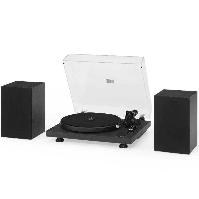 Crosley C62 Black Turntable + Speakers von Crosley