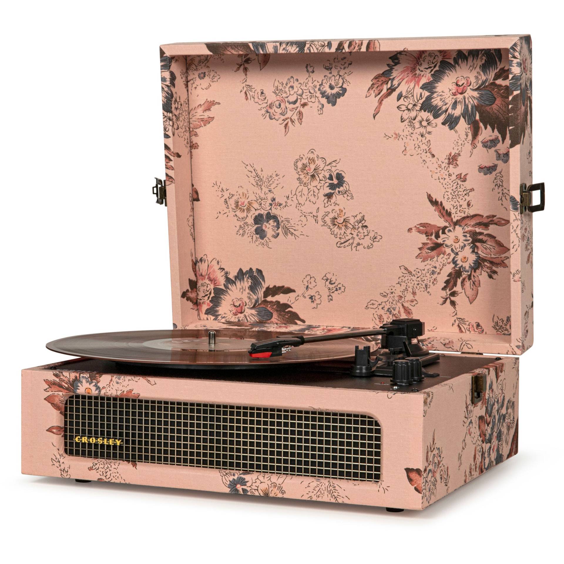 Crosley CR8017B-FL4 Voyager Floral Bluetooth Record Player von Crosley