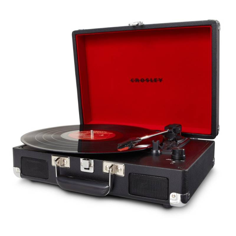 Crosley Cruiser Deluxe Black Record Player in Case (Black) von Crosley