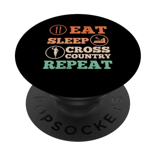 Crosslaufläufer XC PopSockets Klebender PopGrip von Cross Country Running Gifts For Boys and Girls