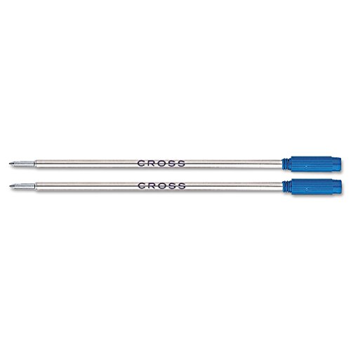 Cross 8511-2 Kugelschreibermine (Strichstärke M, dokumentenecht) 2 Stück blau von Cross