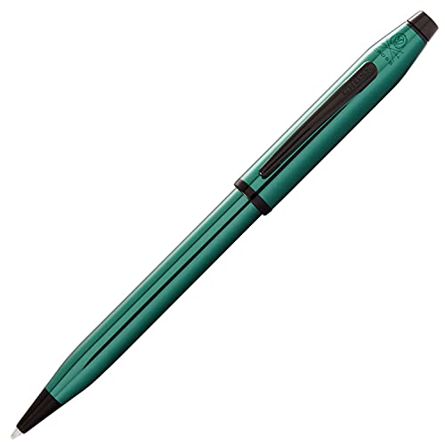 Cross Century II Kugelschreiber (Strichstäke M, Schreibfarbe: schwarz, inkl. Premium Geschenkbox) Transluzent Grünlack/Schwarz von Cross