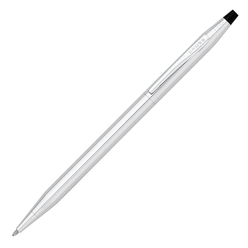 Cross Classic Century Kugelschreiber (Strichstärke M, Schreibfarbe: schwarz, nachfüllbar, inkl. Premium Geschenkbox) Glanz-Chrom von Cross