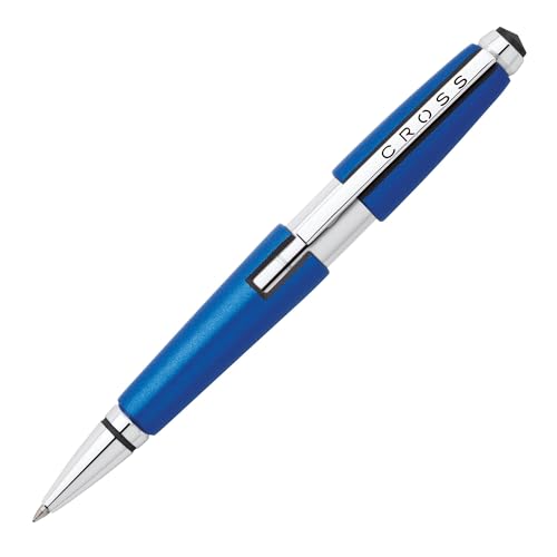 Cross Edge Rollerball (Strichstärke M, Schreibfarbe: schwarz, nachfüllbar, inkl. Premium Geschenkbox) blau von Cross