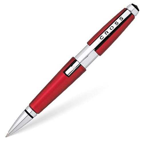 Cross Edge Rollerball (Strichstärke M, Schreibfarbe: schwarz, nachfüllbar, inkl. Premium Geschenkbox) rot von Cross