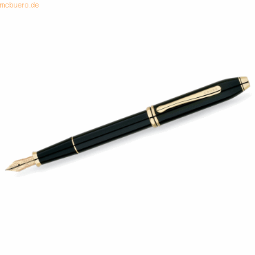 Cross Füllhalter Townsend F Schwarz-Lack goldplattiert Cross Füllhalter Townsend F Schwarz-Lack goldplattiert von Cross