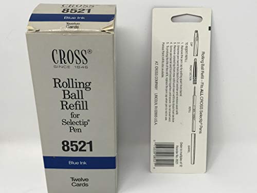 Cross Gel Rolling Kugelschreiber-Mine, Blau, 2er Pack von Cross