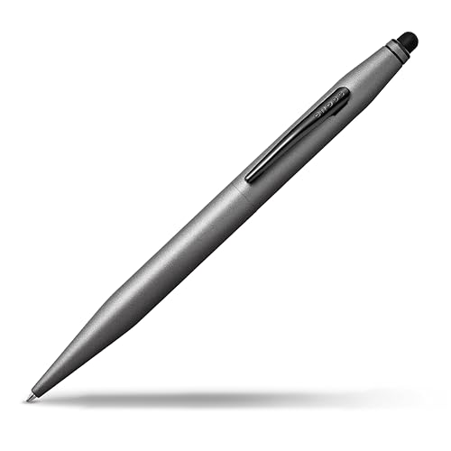 Cross Tech 2 Kugelschreiber (Schreibfarbe: schwarz, mit Stylus inkl. Geschenkbox) Titan-Grau von Cross