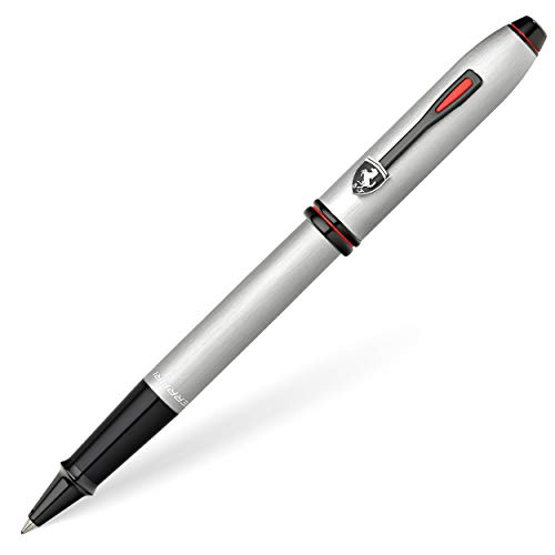 Cross Townsend Ferrari Rollerball (Strichstärke M, Schreibfarbe: schwarz, inkl. Premium Geschenkbox) Chrom / Aluminium Grau von Cross