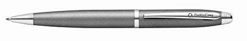 Franklin Covey Lexington Matt-Titan-Grau-Lack mit Chrom-Terminen und geprägtem Logo-Clip mit mattschwarzem Kugelschreiber von Cross