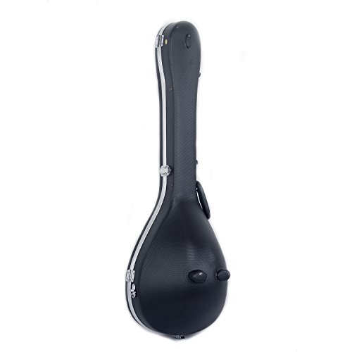 Crossrock, ABS-geformter griechischer Bouzouki-Hartschalenkoffer, Schwarz (CRA861BOBK) von Crossrock