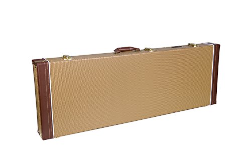 Crossrock Wooden Case Fits Fender Telecaster and Stratocaster Electric Guitars,Vinyl Tweed (CRW620ETW) von Crossrock