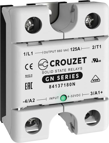 Crouzet Halbleiterrelais 84137180N 125A Schaltspannung (max.): 660 V/AC Nullspannungsschaltend 1St. von Crouzet