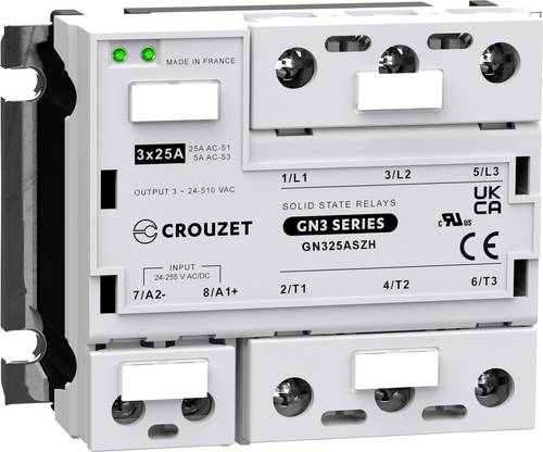 Crouzet Halbleiterrelais GN325ASZH 25A Schaltspannung (max.): 510 V/AC Spezieller Nulldurchgang 1St. von Crouzet
