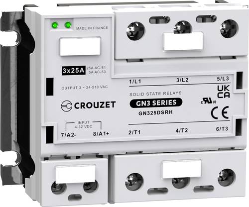 Crouzet Halbleiterrelais GN325DSRH 25A Schaltspannung (max.): 510 V/AC Zufällig schaltend 1St. von Crouzet