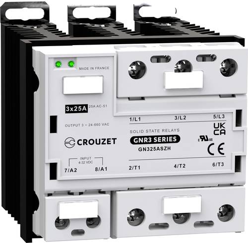 Crouzet Halbleiterrelais GNR25DCZH 25A Schaltspannung (max.): 660 V/AC Spezieller Nulldurchgang 1St. von Crouzet