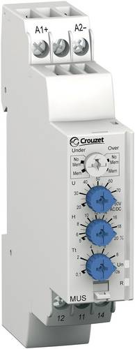 Crouzet Überwachungsrelais 24, 24 - 48, 48 V/DC, V/AC 1 Wechsler MUS80 1St. von Crouzet