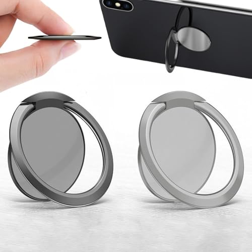 2 Stück Handy Ring Halterung, 360 Grad Drehung Universal Phone Ring Halterung Ringhalter Fingerhalterung Ständer,1,8 mm Ultradünner Ring Ständer, für Smartphone, Magnetische Autohalterung 2 Stück Handy Ring Halterung, 360 Grad Drehung Universal Phone Ring Halterung Ringhalter Fingerhalterung Ständer,1,8 mm Ultradünner Ring Ständer, für Smartphone, Magnetische Autohalterung von Crrynuo