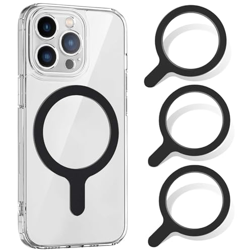 Crrynuo Magnet Ring Aufkleber 3 StüCk, Kompatibel Mit Magsafe ZubehöR Universal Magnetisch Adapter Ring Magnetisches Drahtloses LadegeräT FüR Alle Smartphone-Schwarz Crrynuo Magnet Ring Aufkleber 3 StüCk, Kompatibel Mit Magsafe ZubehöR Universal Magnetisch Adapter Ring Magnetisches Drahtloses LadegeräT FüR Alle Smartphone-Schwarz von Crrynuo