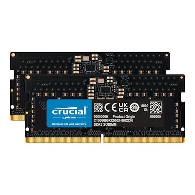 32GB (2x16GB) Crucial DDR5-4800 CL 40 SO-DIMM RAM Notebook Speicher Kit von Crucial