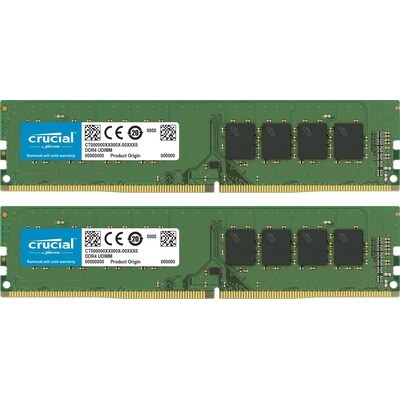 8GB (2x4GB) Crucial DDR4-2400 CL17 UDIMM Single Rank RAM Speicher Kit von Crucial