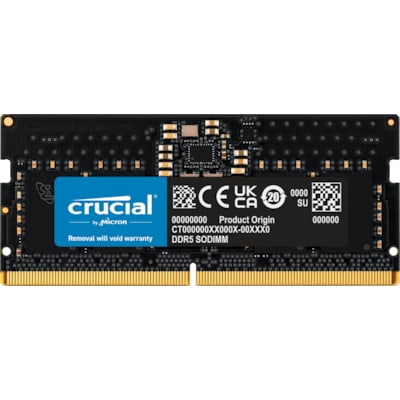 8GB Crucial DDR5-4800 CL 40 SO-DIMM RAM Notebook Speicher CT8G48C40S5 8GB Crucial DDR5-4800 CL 40 SO-DIMM RAM Notebook Speicher CT8G48C40S5 von Crucial