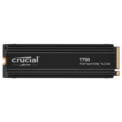 Crucial T700 NVMe SSD 4 TB M.2 2280 PCIe 5.0 mit Kühlkörper von Crucial