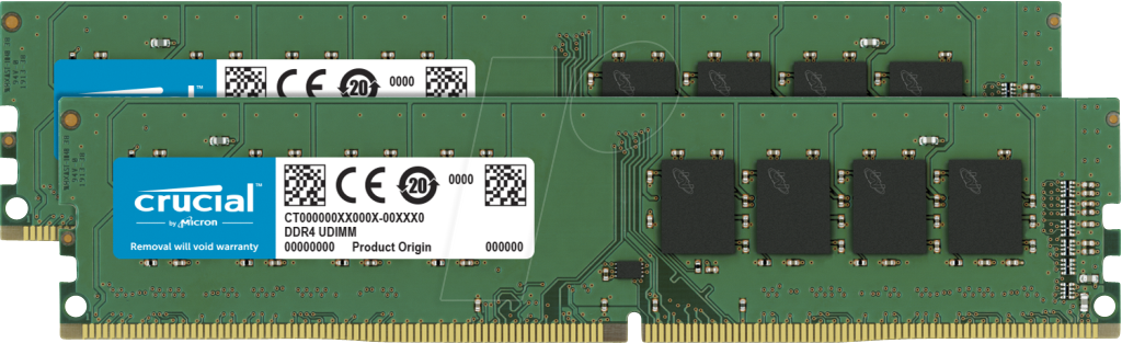40CR1632-2022 - 16 GB (2x 8 GB) DDR4 3200 CL22 Crucial 2er Kit von Crucial