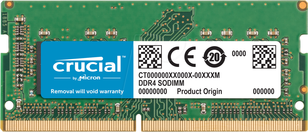 41CR0827-1019MAC - 8 GB SO DDR4 2666 CL19 Crucial, Mac von Crucial
