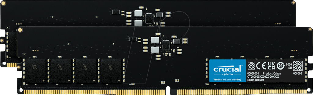50CR3252-2042 - 32 GB (2x 16 GB) DDR5 5200 CL42 Crucial 2er Kit von Crucial