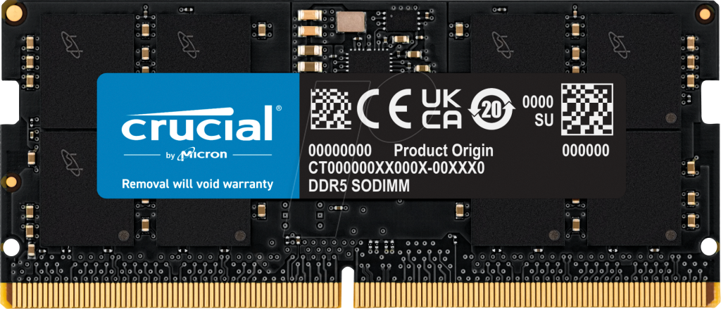 51CR1648-1140 - 16 GB SO DDR5 4800 CL40 Crucial von Crucial