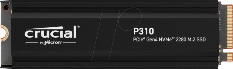 CT1000P310SSD5 - Crucial P310 PCIe 4.0 NVMe M.2 SSD, Heatsink, 1 TB von Crucial