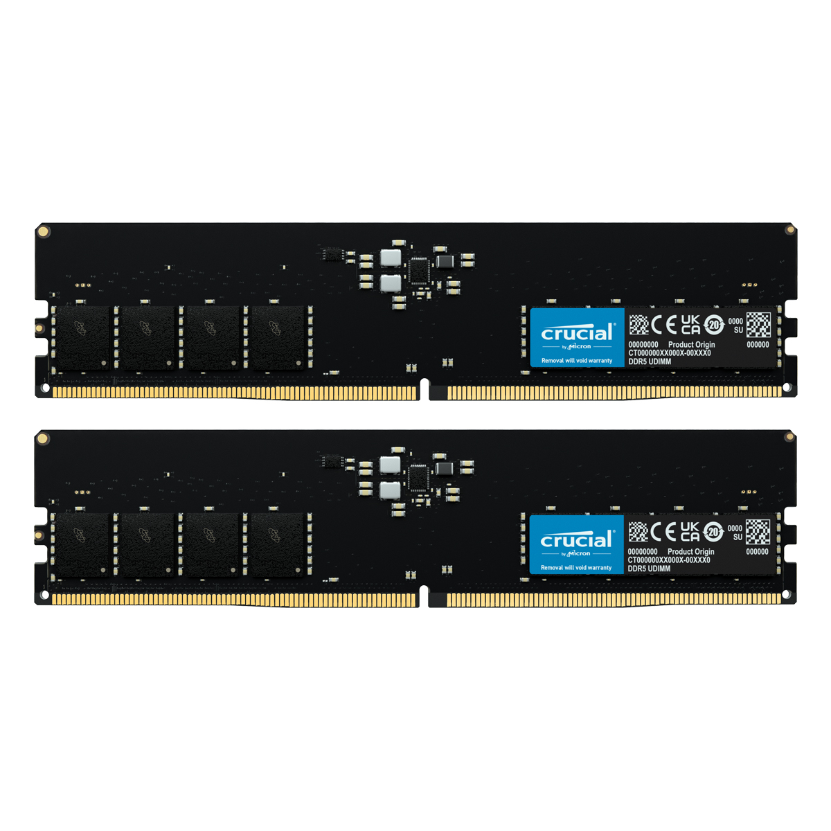 Crucial 128GB Kit (2x64GB) DDR5-5600 CL46 DIMM Desktop Arbeitsspeicher - Unterstützt Intel XMP 3.0 und AMD EXPO von Crucial
