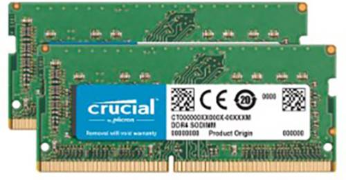 Crucial 16GB DDR4-2400 Laptop-Arbeitsspeicher Kit DDR4 16GB 2 x 8GB 2400MHz 260pin SO-DIMM CL17 CT2K von Crucial