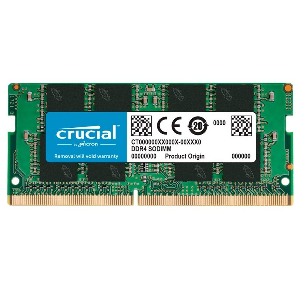 Crucial 16GB DDR4 3200MHz Siingle Laptop-Arbeitsspeicher von Crucial