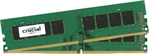 Crucial 16GB Kit (2 x 8GB) DDR4-2400 UDIMM PC-Arbeitsspeicher von Crucial
