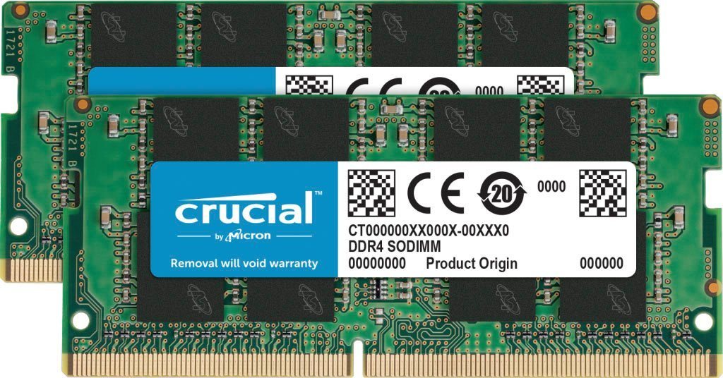Crucial 32GB Kit (2 x 16GB) DDR4-2400 SODIMM Arbeitsspeicher von Crucial