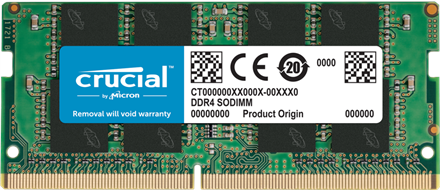 Crucial 8GB DDR4 3200 MT/s SODIMM 260pin (CT8G4SFRA32A) von Crucial