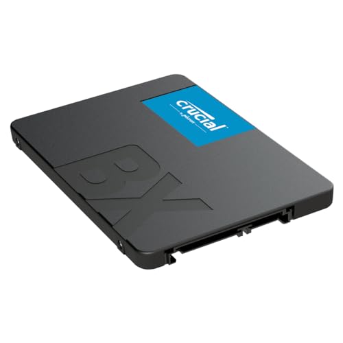 Crucial BX500 SATA SSD 480GB, 2,5" Interne SSD Festplatte, bis zu 540MB/s, 480GB SSD kompatibel mit Laptop und Desktop (PC), 3D NAND, Dynamische Schreibbeschleunigung - CT480BX500SSD1 von Crucial