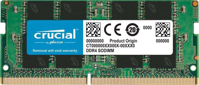 Crucial CT16G4SFRA32A 16GB DDR4-3200 SODIMM PC4-25600 CL22 SR x16 260pin von Crucial