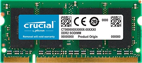 Crucial CT25664AC800 2 GB Speicher (DDR2, 800MHz, PC2-6400, SODIMM, 200-Pin) von Crucial