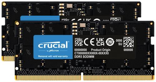 Crucial CT2K16G56C46S5 Laptop-Arbeitsspeicher Kit DDR5 32GB 2 x 16GB ECC 5600MHz 262pin SO-DIMM CL46 Crucial CT2K16G56C46S5 Laptop-Arbeitsspeicher Kit DDR5 32GB 2 x 16GB ECC 5600MHz 262pin SO-DIMM CL46 von Crucial