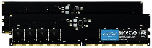Crucial CT2K32G48C40U5 PC-Arbeitsspeicher Kit DDR5 64GB 2 x 32GB 4800MHz 288pin DIMM CL40 CT2K32G48C Crucial CT2K32G48C40U5 PC-Arbeitsspeicher Kit DDR5 64GB 2 x 32GB 4800MHz 288pin DIMM CL40 CT2K32G48C von Crucial
