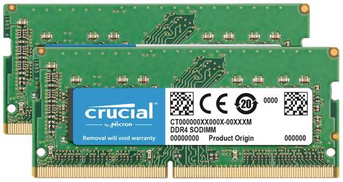 Crucial CT2K32G4S266M Laptop-Arbeitsspeicher Kit DDR4 64GB 2 x 32GB 2666MHz 260pin SO-DIMM CL19 CT2K von Crucial