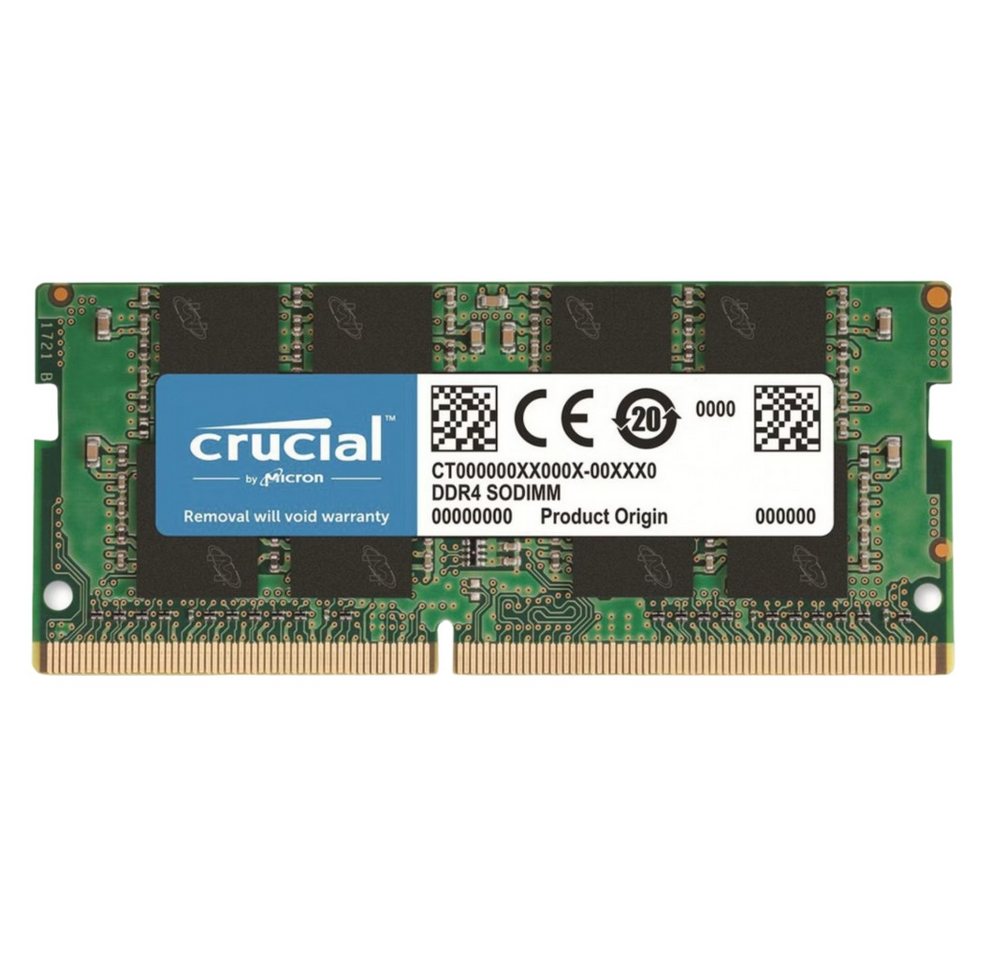 Crucial Crucial SO DDR4 16 GB PC3200 CL - Arbeitsspeicher - grün Arbeitsspeicher Crucial Crucial SO DDR4 16 GB PC3200 CL - Arbeitsspeicher - grün Arbeitsspeicher von Crucial