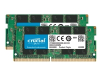 Crucial - DDR4 - Satz - 64 GB: 2 x 32 GB - SO DIMM 260-PIN - 3200 MHz / PC4-25600 - CL22 - 1,2 V - nicht gepuffert - nicht-ECC Crucial - DDR4 - Satz - 64 GB: 2 x 32 GB - SO DIMM 260-PIN - 3200 MHz / PC4-25600 - CL22 - 1,2 V - nicht gepuffert - nicht-ECC von Crucial