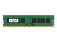 Crucial - DDR4 - modul - 8 GB - DIMM 288-PIN - 2400 MHz / PC4-19200 - CL17 - 1,2 V - ikke bufferet - ikke-ECC Crucial - DDR4 - modul - 8 GB - DIMM 288-PIN - 2400 MHz / PC4-19200 - CL17 - 1,2 V - ikke bufferet - ikke-ECC von Crucial