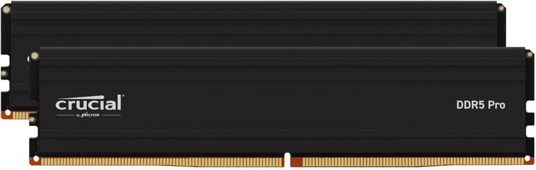 Crucial - DDR5 - Kit - 48 GB: 2 x 24 GB - DIMM 288-PIN - 6000 MHz / PC5-48000 - CL48 - 1.1 V - ungepuffert (CP2K24G60C48U5) von Crucial